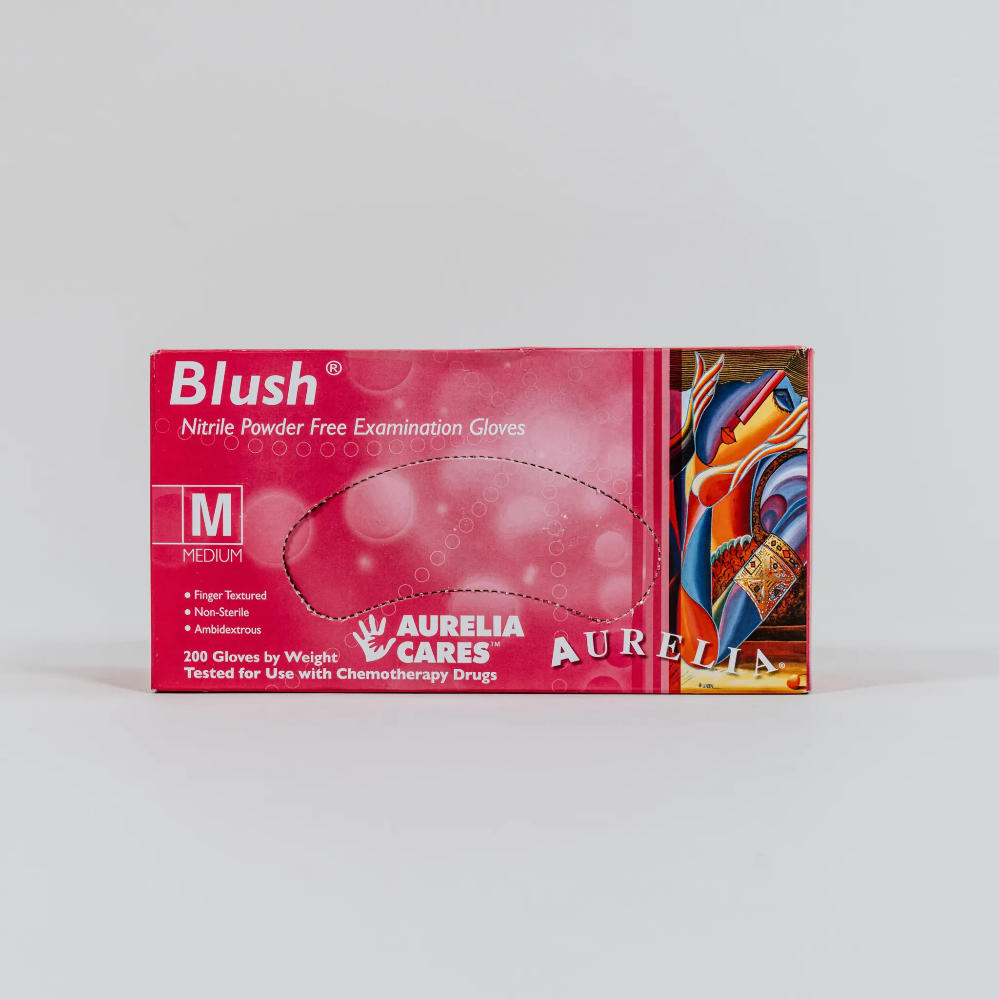 AURELIA Blush Pink Powder-Free Nitrile Exam Gloves