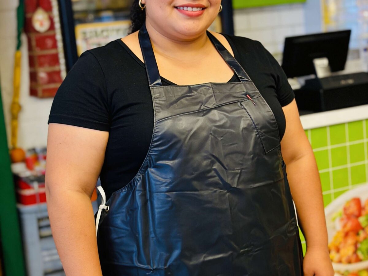 Female black lifestyle apron