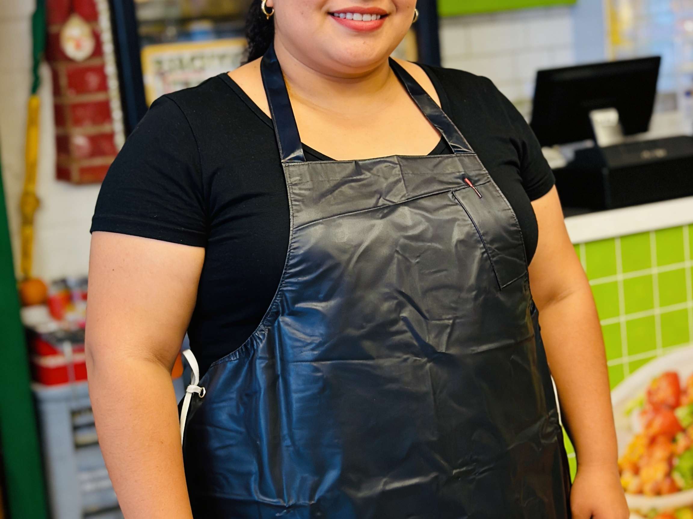 Female black lifestyle apron