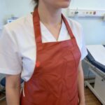 Red lifestyle apron