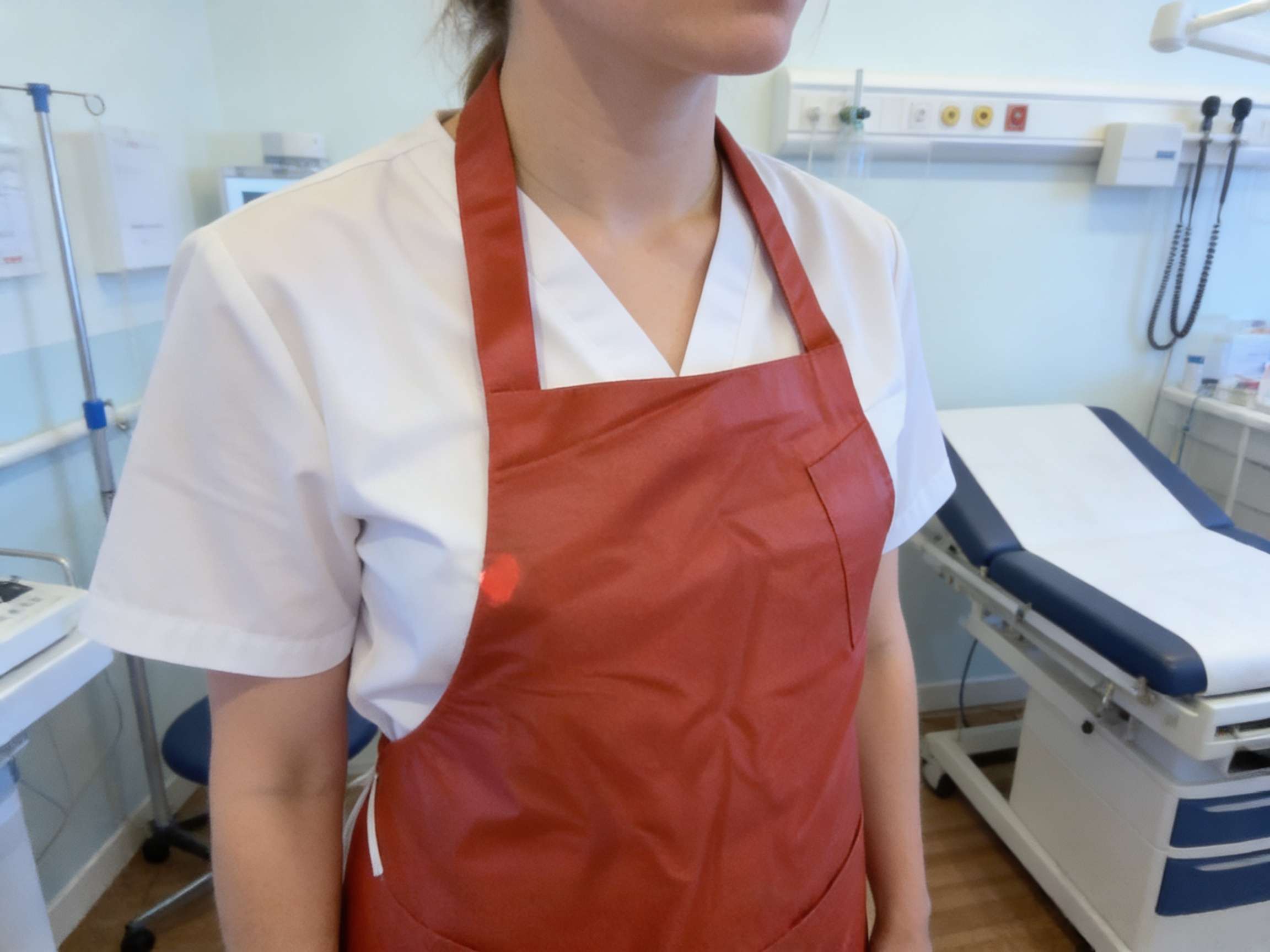 Red lifestyle apron