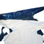White & Blue Disposable Gown 2